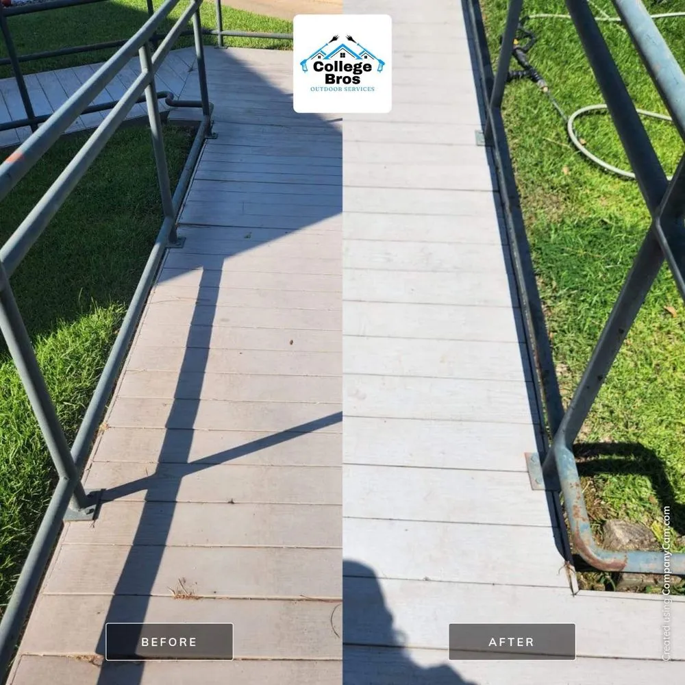 Custom yard cleanup service for year-round maintenance in Monroe, LA by College Bros Outdoor Services