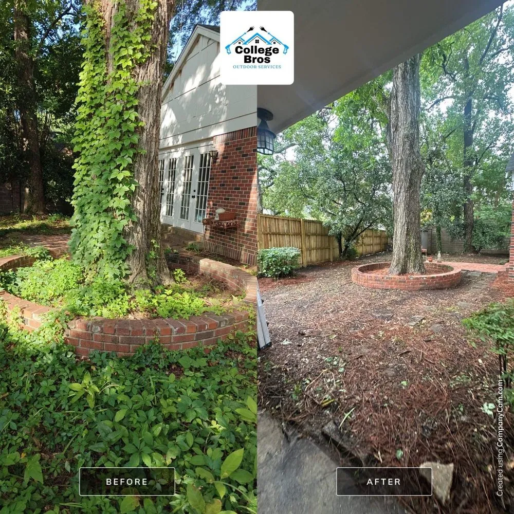 Custom outdoor landscaping for residential properties in Monroe, LA by College Bros Outdoor Services