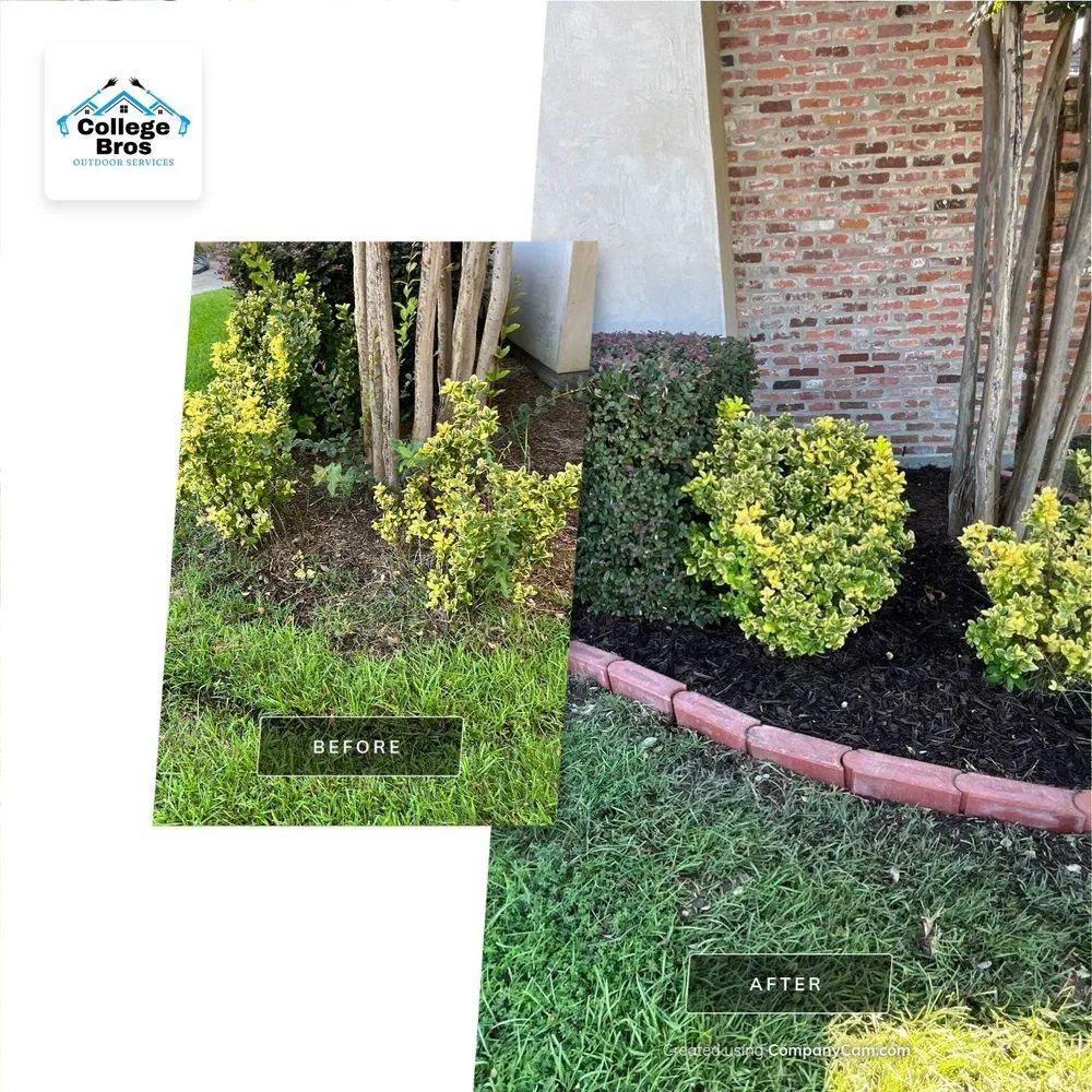 Custom lawn care service with custom design across Monroe, LA - College Bros Outdoor Services
