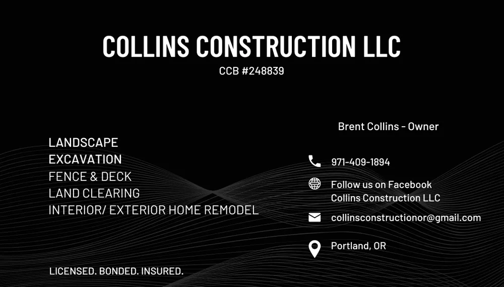 Custom yard cleanup service in Molalla, OR by Collins Construction