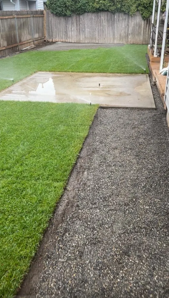 Local landscape installation in Molalla, OR by Collins Construction