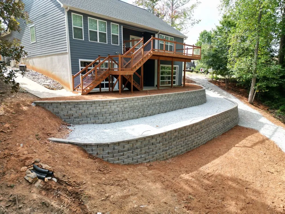 Custom landscape design in Simpsonville, SC by CollinsBrooke Landscape Construction