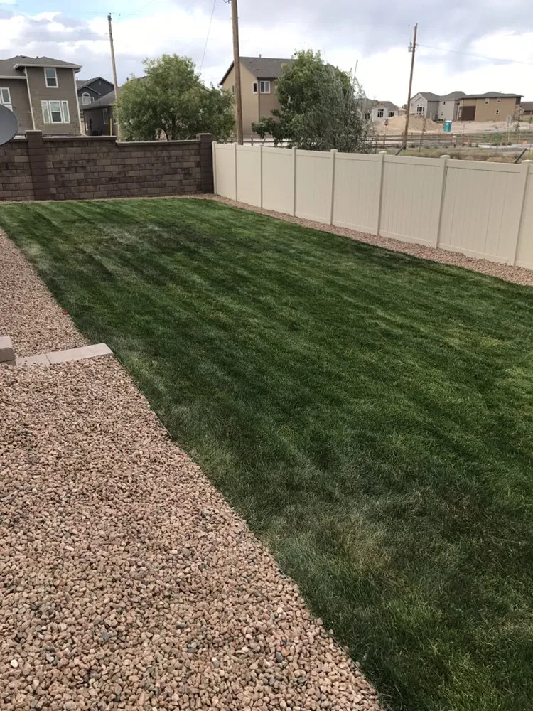 Professional lawn mowing service with custom design in Colorado Springs, CO by Colorado Lawn Care & Cleanup
