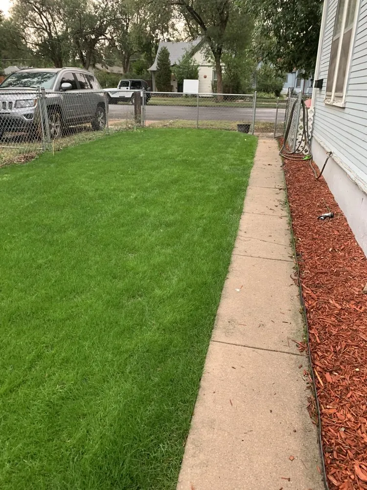 Custom landscape installation in Colorado Springs, CO by Colorado Lawn Girl