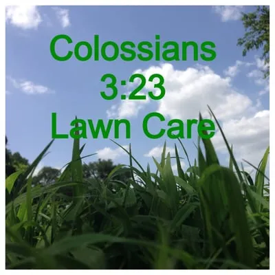 Colossians 3:23 Lawn Care Logo
