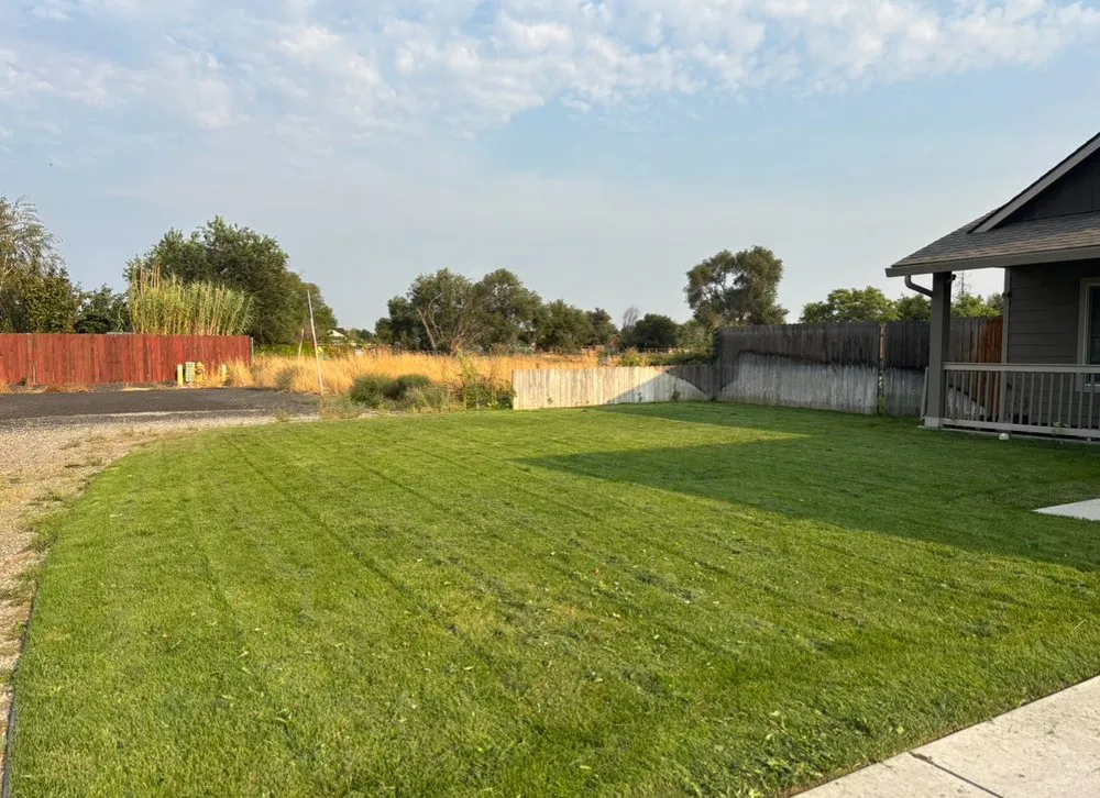 Custom landscape installation in Connell, WA by Columbia Basin Lawn & Outdoor