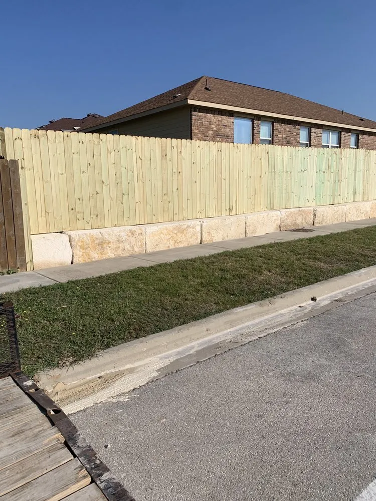 Custom outdoor landscaping in Killeen, TX by Combat Muscle Fence and Stain