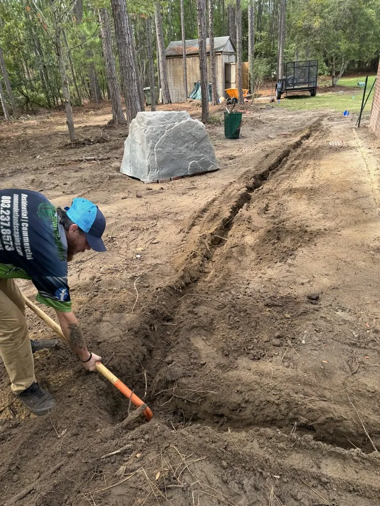 Custom outdoor landscaping with custom design across Irmo, SC - Commander All Around Landscaping