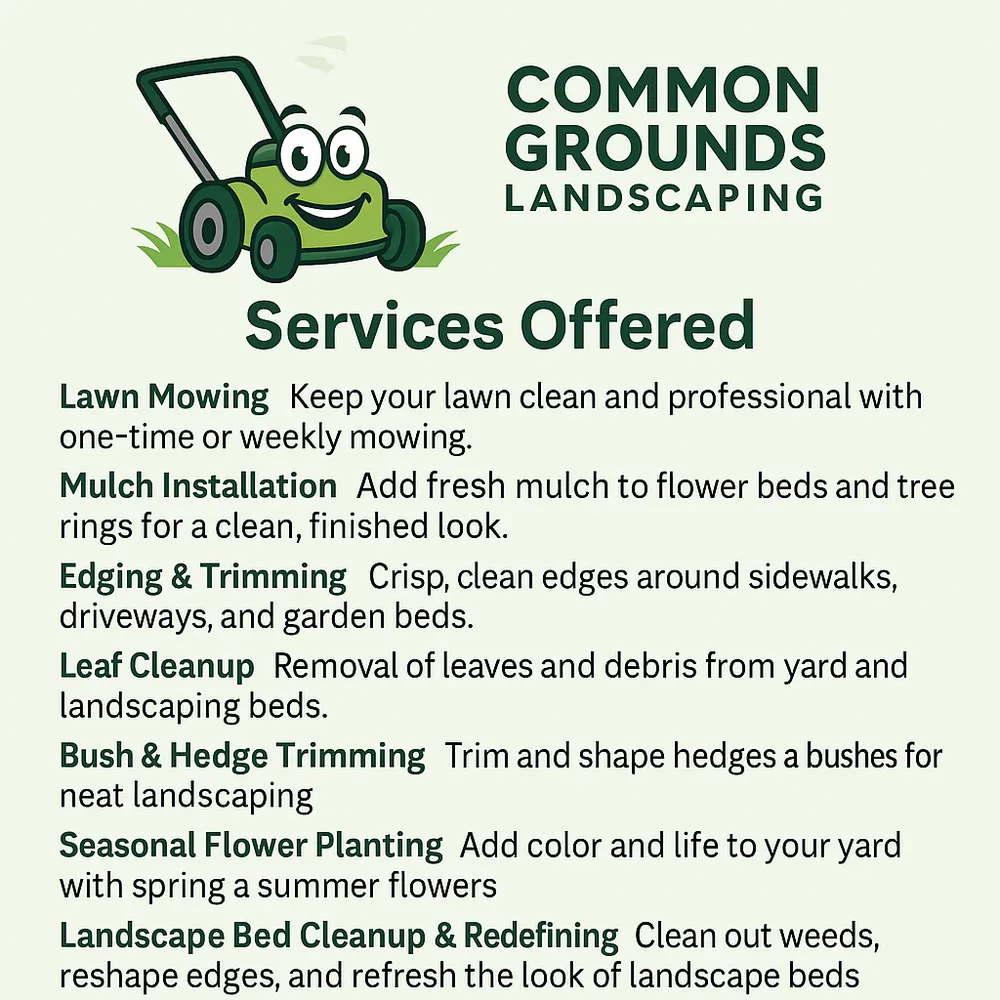 Trusted landscape design with custom design across Kokomo, IN - Common Grounds Landscaping & Lawn