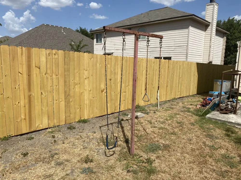 Affordable landscape installation in New Braunfels, TX by Community Fence