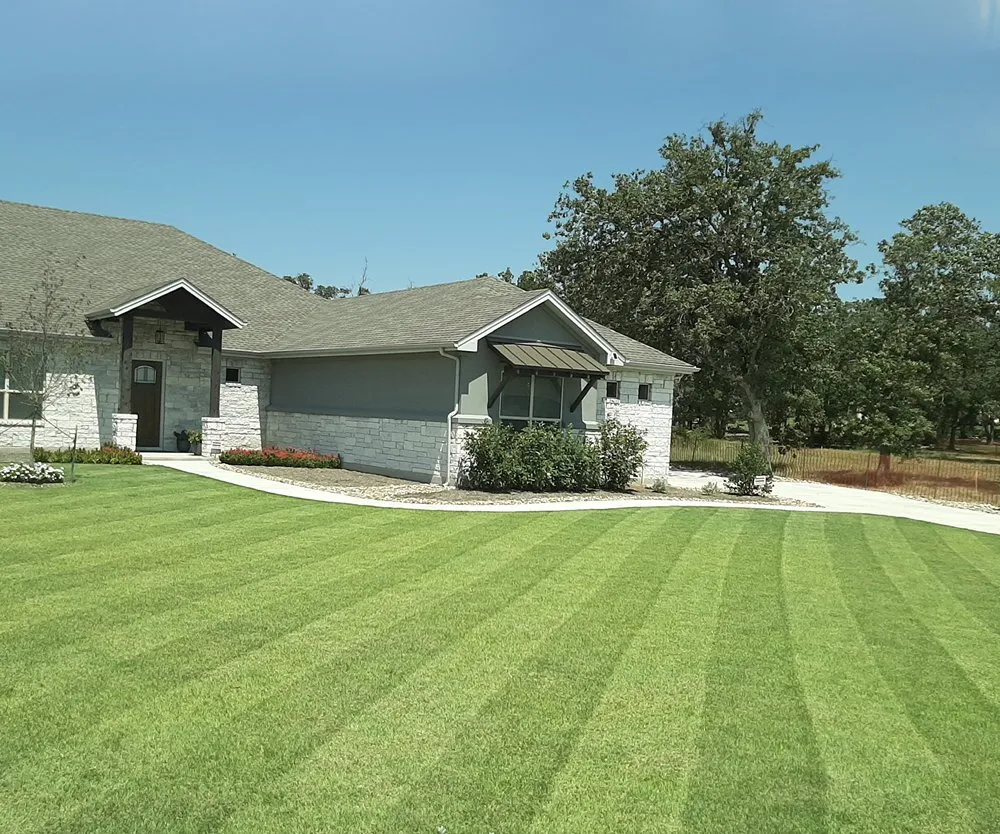 Local lawn mowing service with custom design in Georgetown, TX by Community Lawn Care