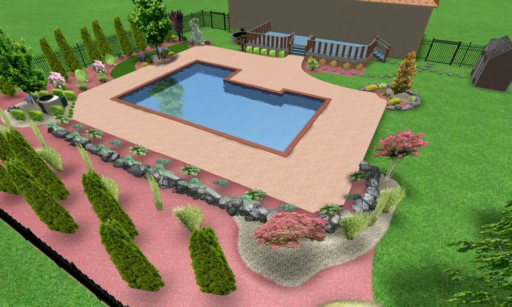 Local outdoor landscaping with custom design in Monroe Township, NJ by Compass Landscaping Services