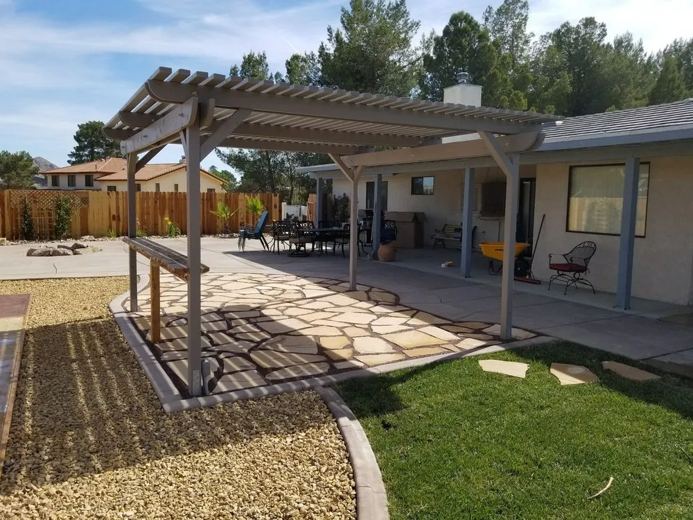 Custom landscape installation for beautiful yards in Hesperia, CA by Competitive Lawn Services