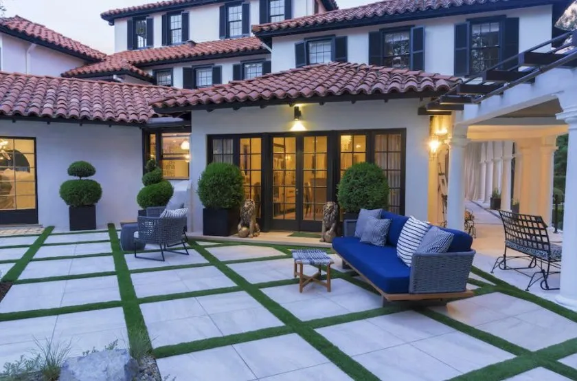 Professional garden landscaping in Woodstock, GA by Complete Concrete & Hardscapes