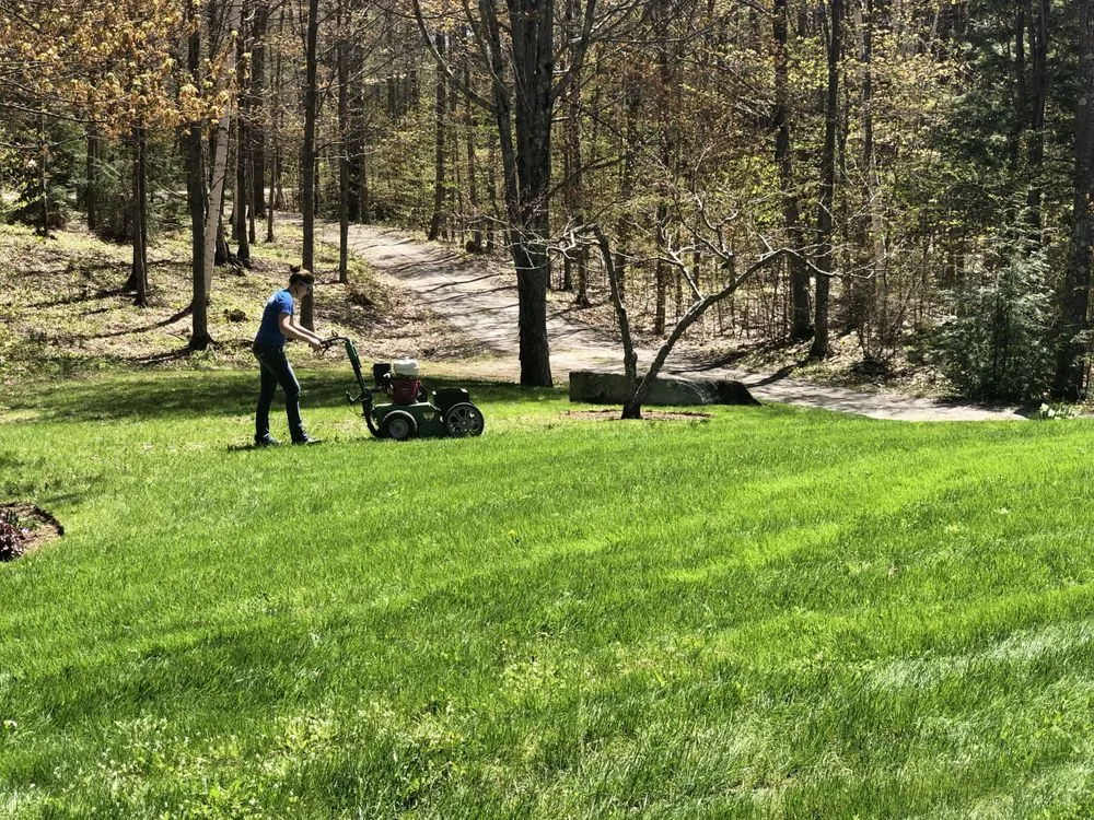 Custom outdoor landscaping in Wilmot, NH by Complete Land Organics