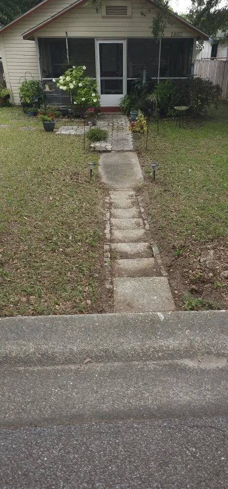 Custom garden landscaping in Pensacola, FL by Complete Yard Care & Home Maintenance