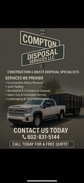 Professional yard maintenance in Glendale, AZ - Comptons Disposal Services