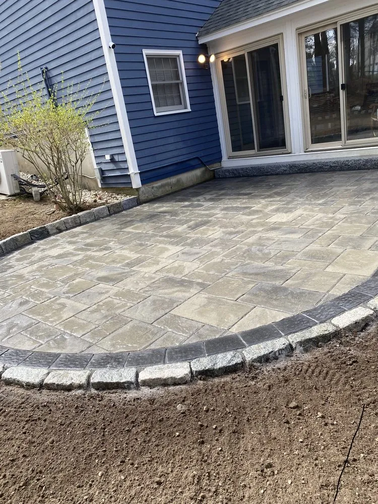 Local landscape installation in Lynn, MA by Conan Masonry & Landscaping