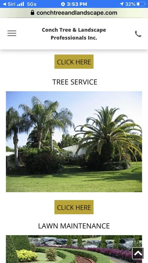Professional lawn care service for residential properties in Key Largo, FL by Conch Tree & Landscape Professionals