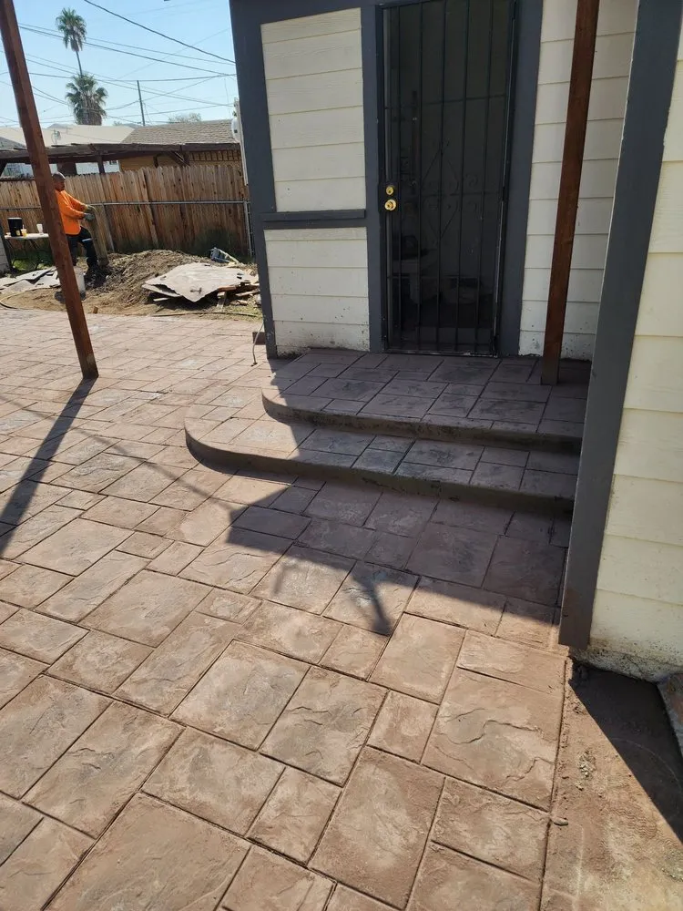 Professional landscape installation with custom design in Pomona, CA by Concrete by Leo and Javier