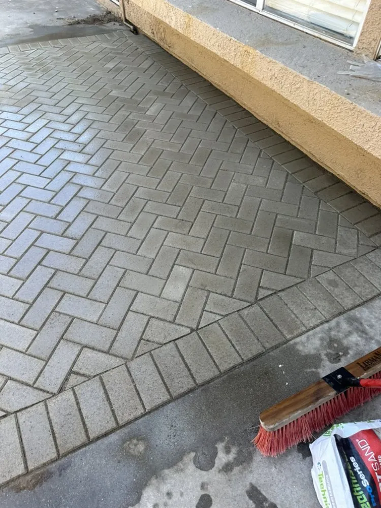 Custom residential landscaping with custom design in Pomona, CA by Concrete by Leo and Javier