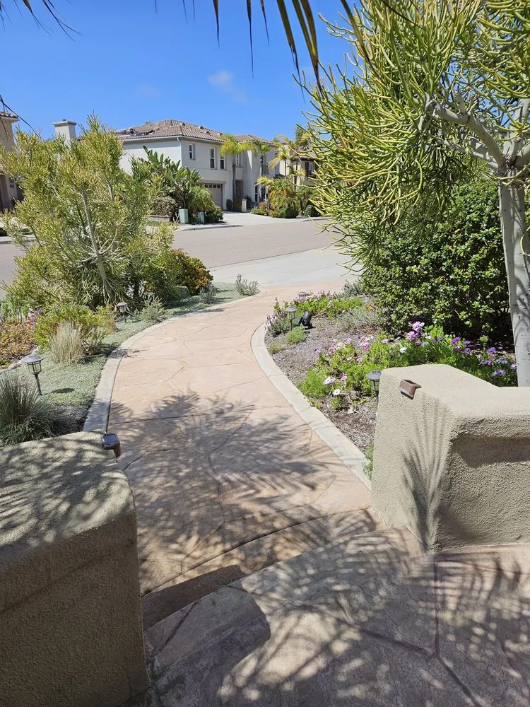 Custom yard maintenance in San Diego, CA by Concrete Creations SD