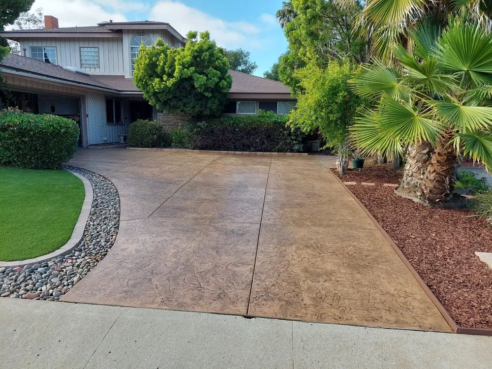 Affordable outdoor landscaping in San Diego, CA by Concrete Creations SD