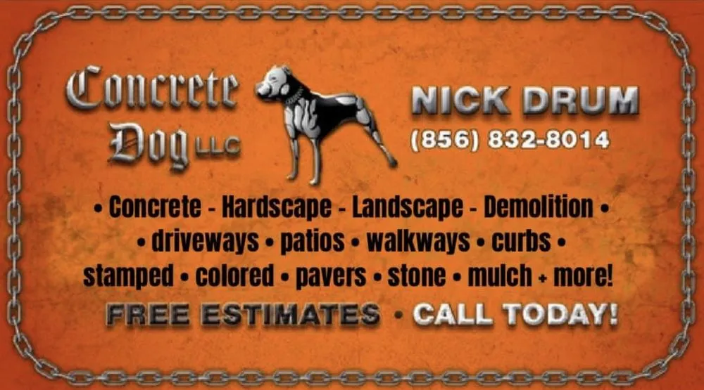 Custom garden landscaping in Sewell, NJ by Concrete Dog