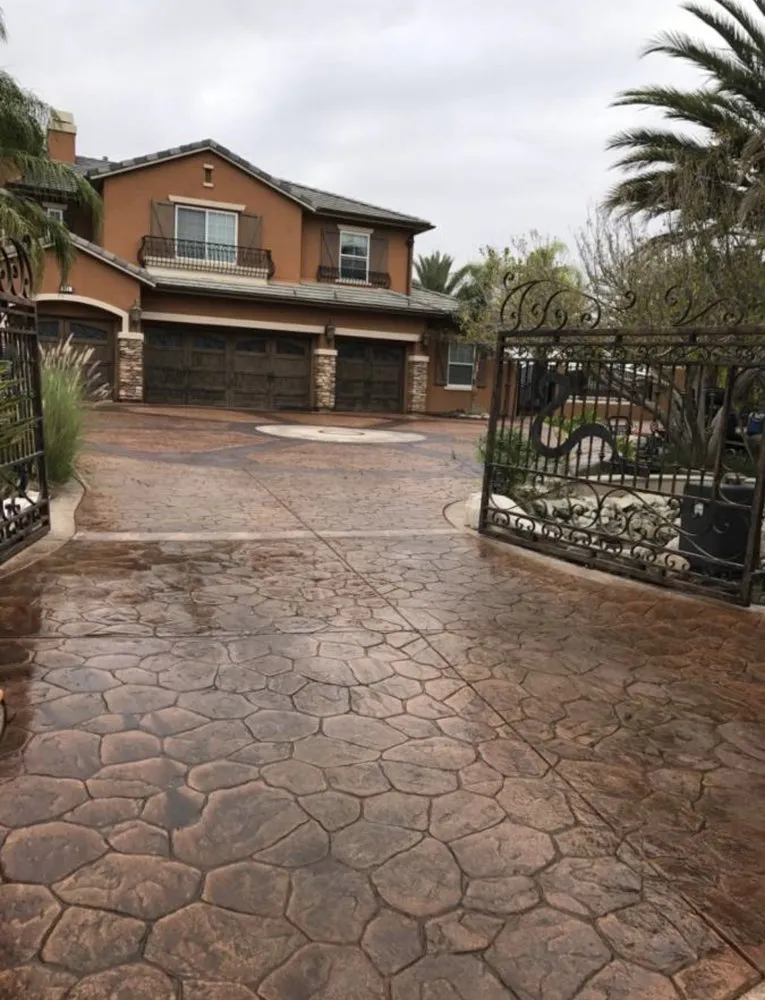 Trusted landscaping services with custom design across Fontana, CA - Concrete Golden State