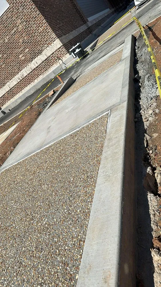 Custom landscape design in Asheboro, NC by Concrete J & R Service's