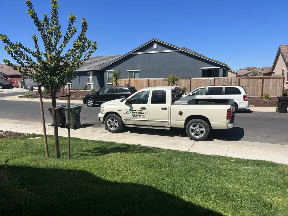 Custom landscape installation in Rancho Cordova, CA by Concrete Landscape Services