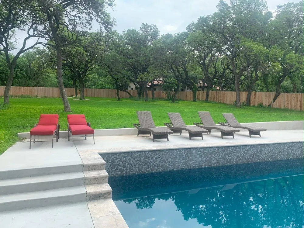 Custom landscape installation for homes in San Antonio, TX by Concrete Landscaping Solutions