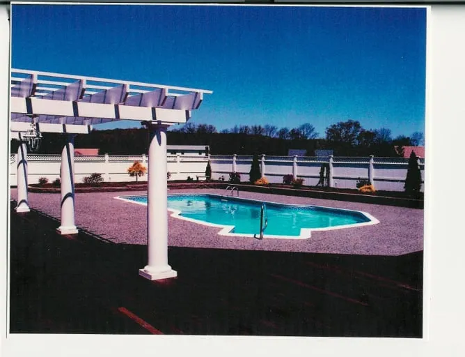 Custom yard maintenance with custom design in Harrisville, RI by Concrete Stamping and Coloring