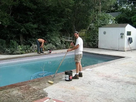 Custom yard maintenance with custom design across Harrisville, RI - Concrete Stamping and Coloring