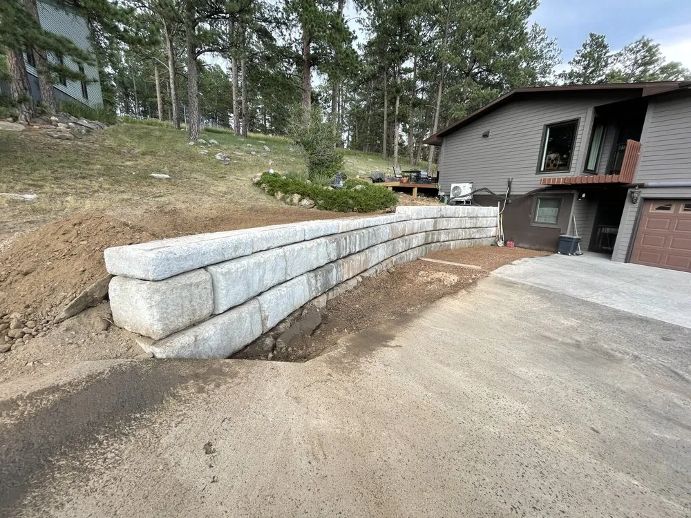 Custom residential landscaping in Rapid City, SD by Concrete Visuals