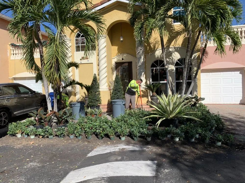 Top-rated landscape installation in Miami, FL by Conde Landscaping