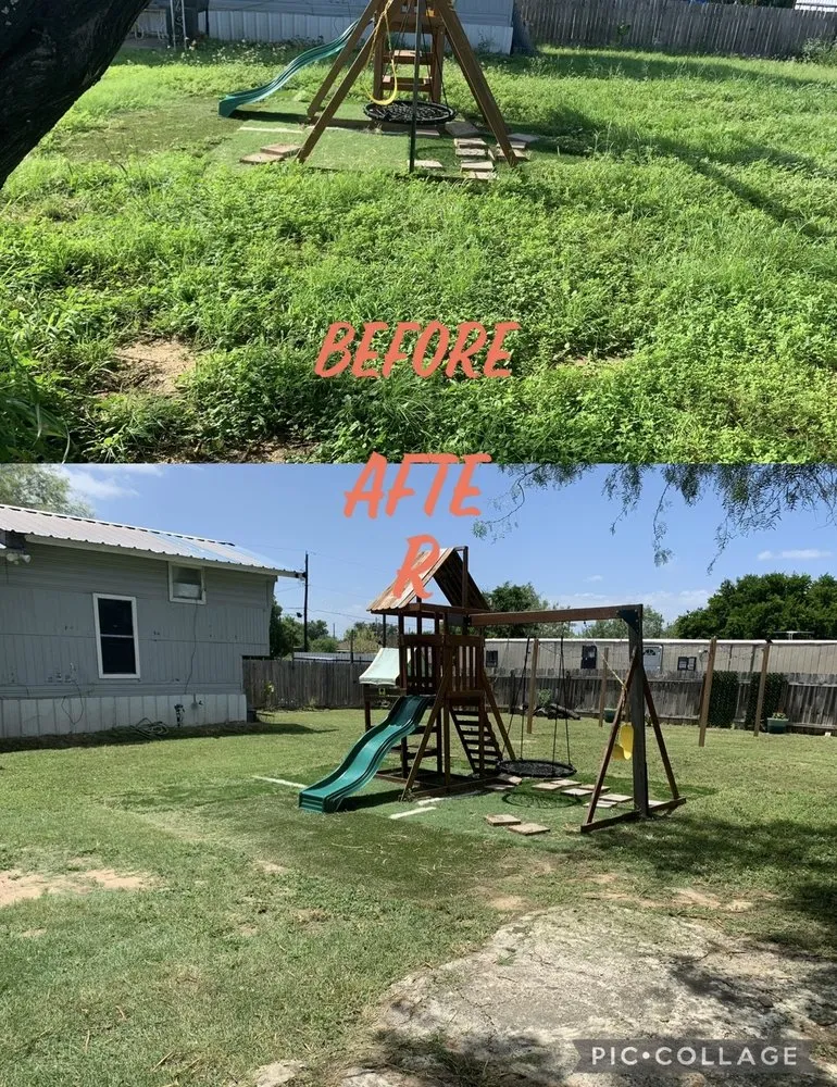 Trusted yard cleanup service with custom design across San Antonio, TX - Conners Landscaping & Backhoe