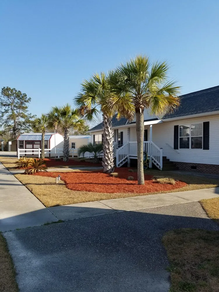 Custom outdoor landscaping with custom design in Myrtle Beach, SC by Conner's Lawn Care