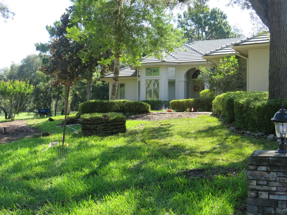 Custom yard cleanup service in Spring, FL by Connolly's Sod