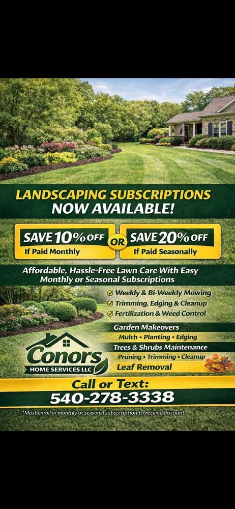 Expert residential landscaping for year-round maintenance across Roanoke, VA - Conors Home Services