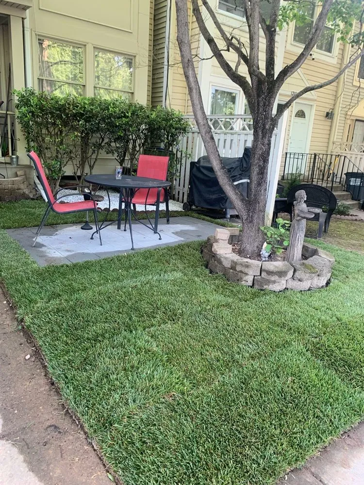 Custom landscape installation for outdoor upgrades in Woodbridge, VA by Constanza Lawn and Landscaping