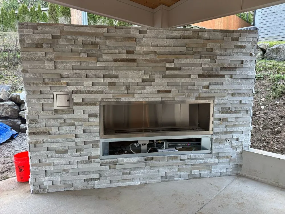 Custom garden landscaping in Renton, WA by Construction Boys