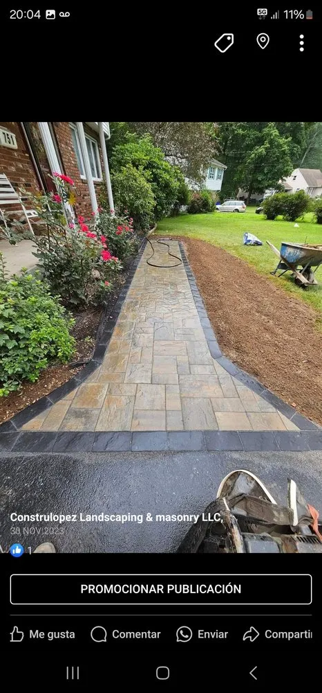 Professional yard cleanup service for residential properties in Hartford, CT by Construlopez Landscaping & Masonry