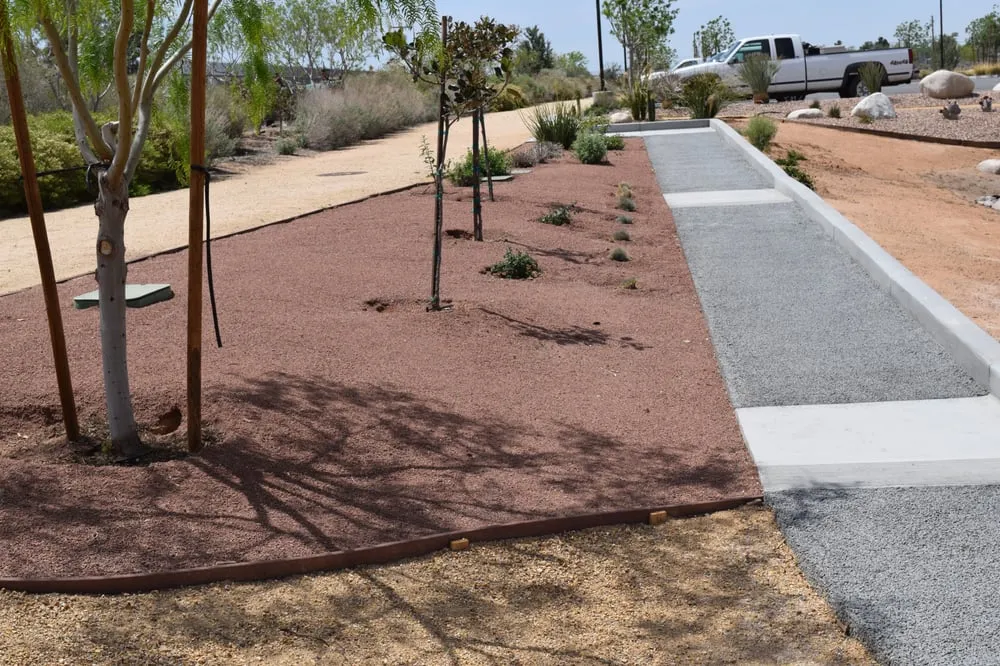 Professional landscape installation in Apple Valley, CA by Contemporary Landscape & Maintenance