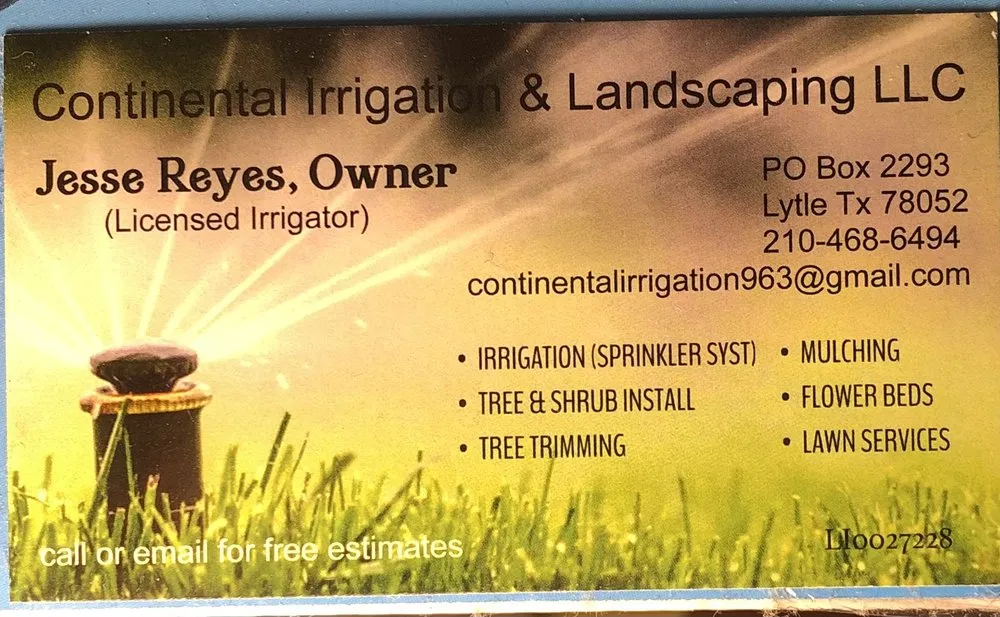 Top-rated residential landscaping in Lytle, TX by Continental Irrigation & Landscaping