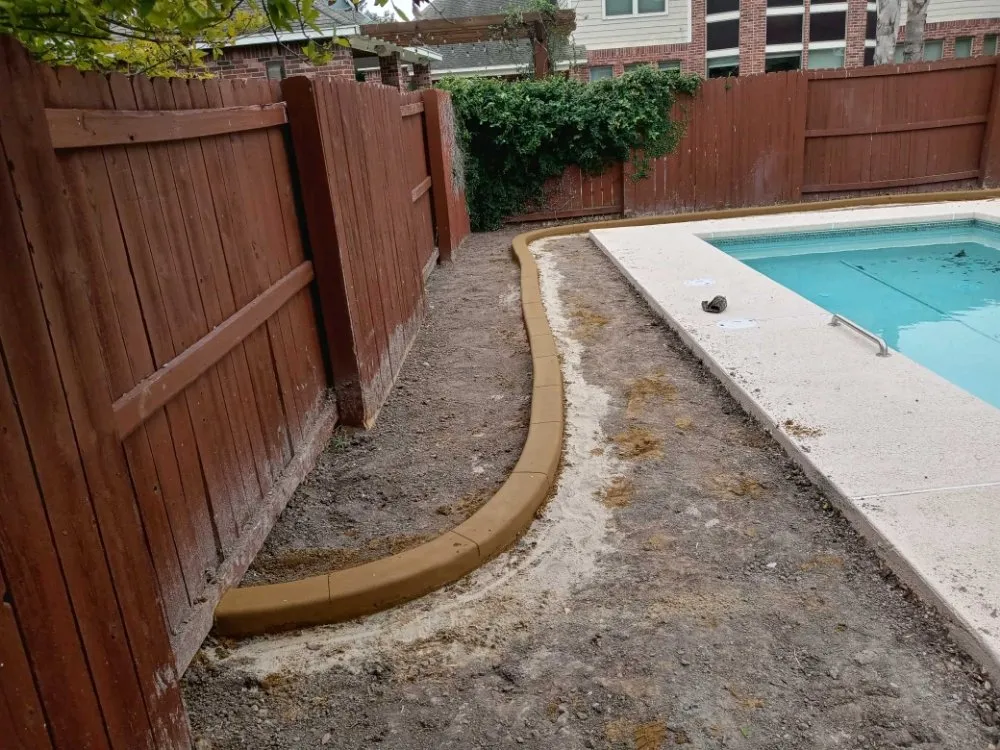 Professional lawn mowing service in McAllen, TX by Contour Curbs