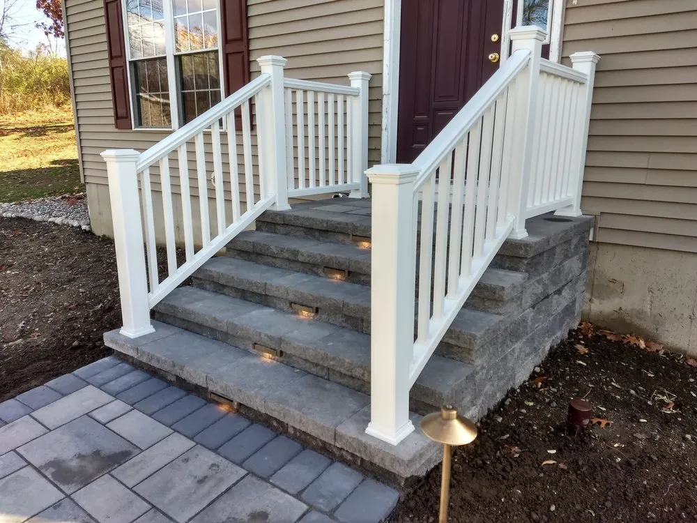 Custom yard cleanup service with custom design in Schenectady, NY by Contour Landscaping