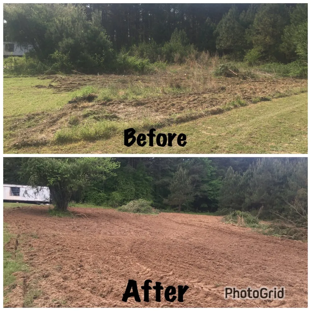 Custom landscape installation in Henderson, NC by Cook Landscaping & Hauling
