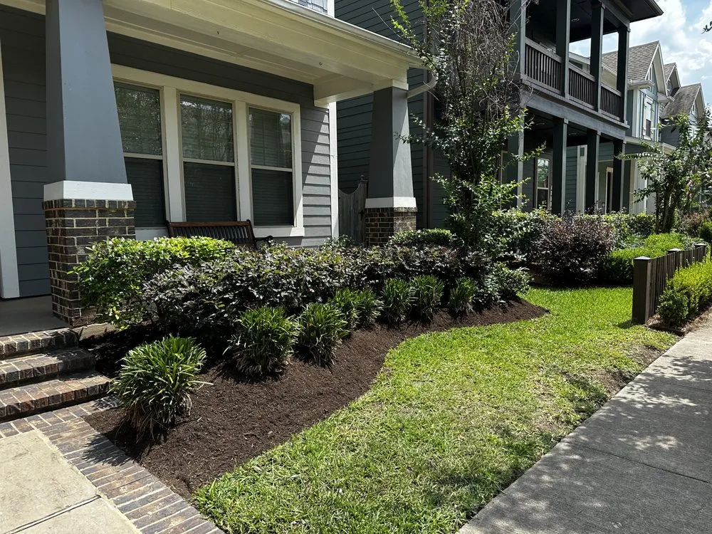 Professional lawn mowing service for homes in Katy, TX by Cook’s Cuts