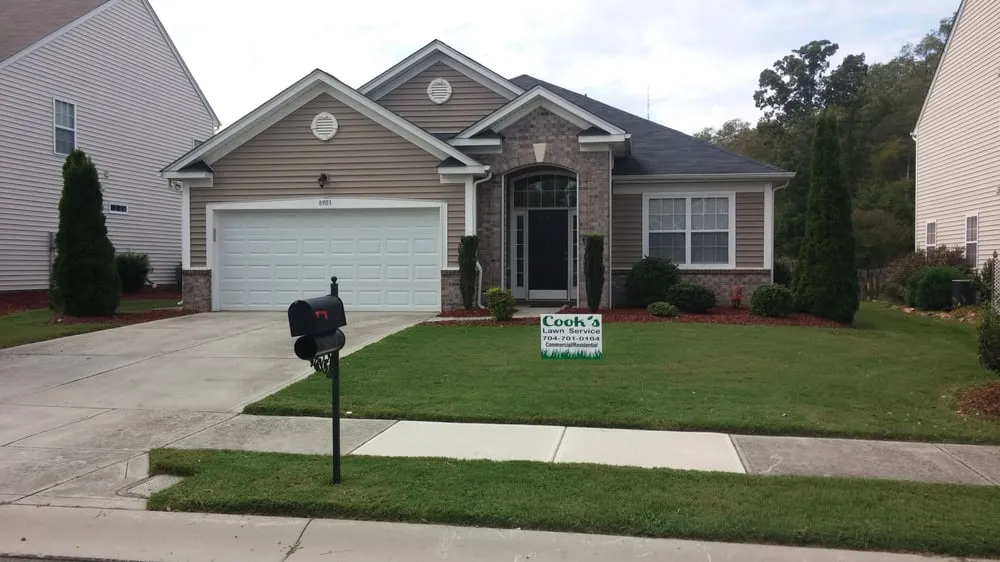 Custom garden landscaping for outdoor upgrades in Harrisburg, NC by Cook's Lawn & Landscape